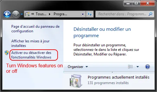 步骤2 - Windows 功能