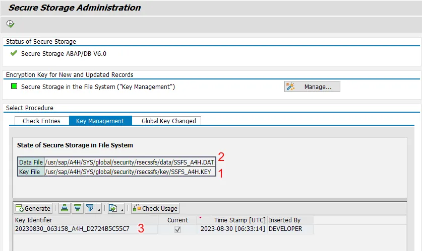 Secure Storage in the File System