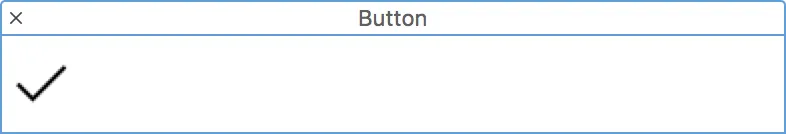 button with asset left aligned