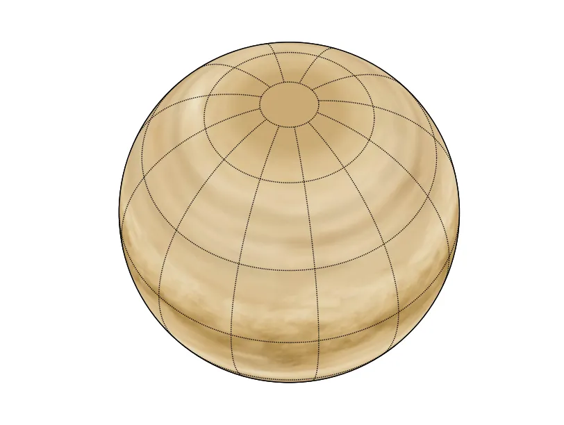 Venus sphere map