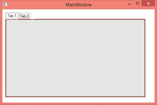 Main WPF window