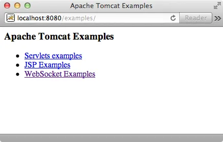 Apache Tomcat Examples