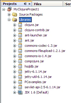 Libraries folder in NetBeans