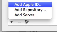 Add Apple ID to Xcode