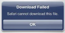 下载失败，Safari无法下载此文件。