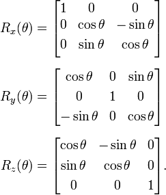 Rotation matrices