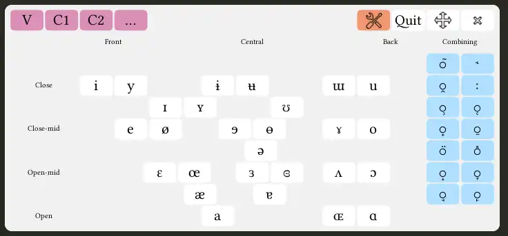 IPA keyboard screen capture