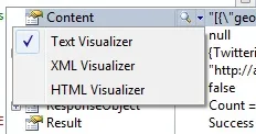 Visual studio debugger visualization screenshot