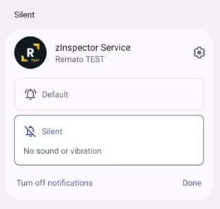 foreground service notification