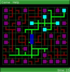 Netwalk game screenshot