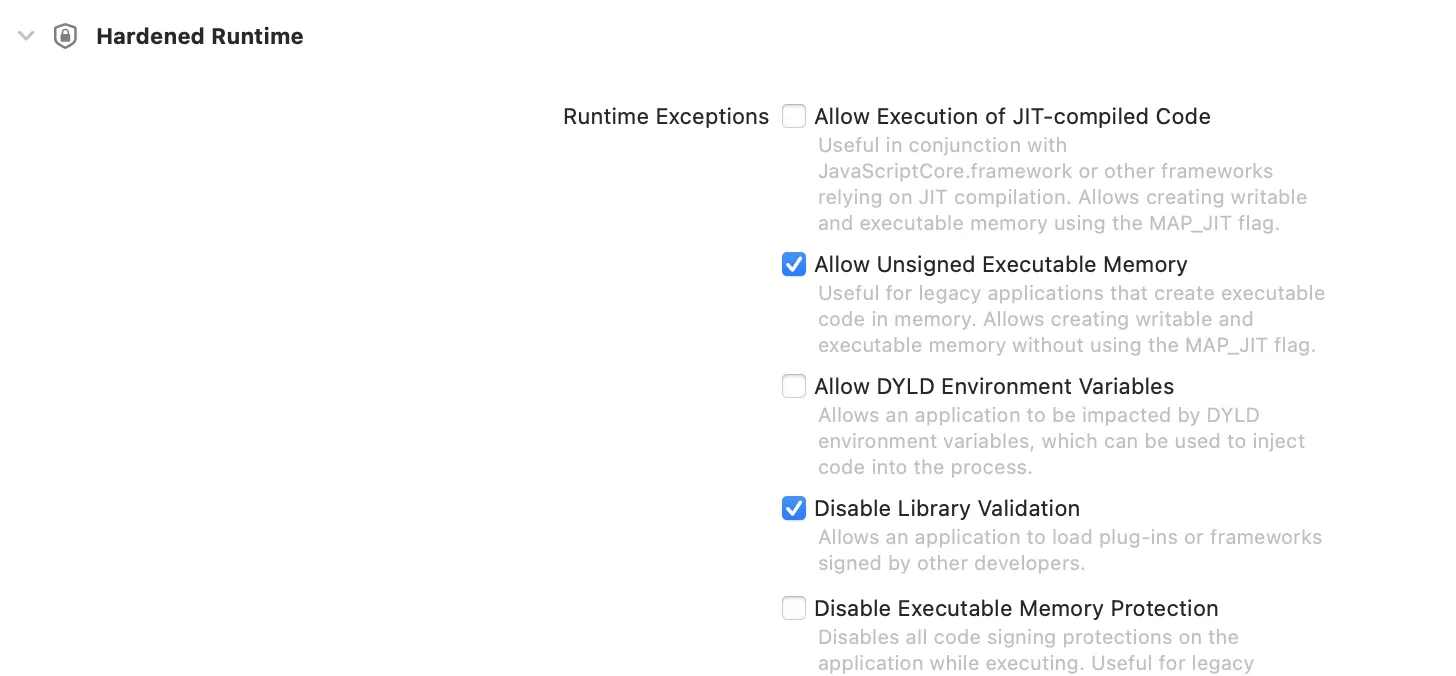 XCODE Signing and Capabilities