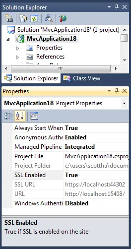 As seen in Visual Studio 2010