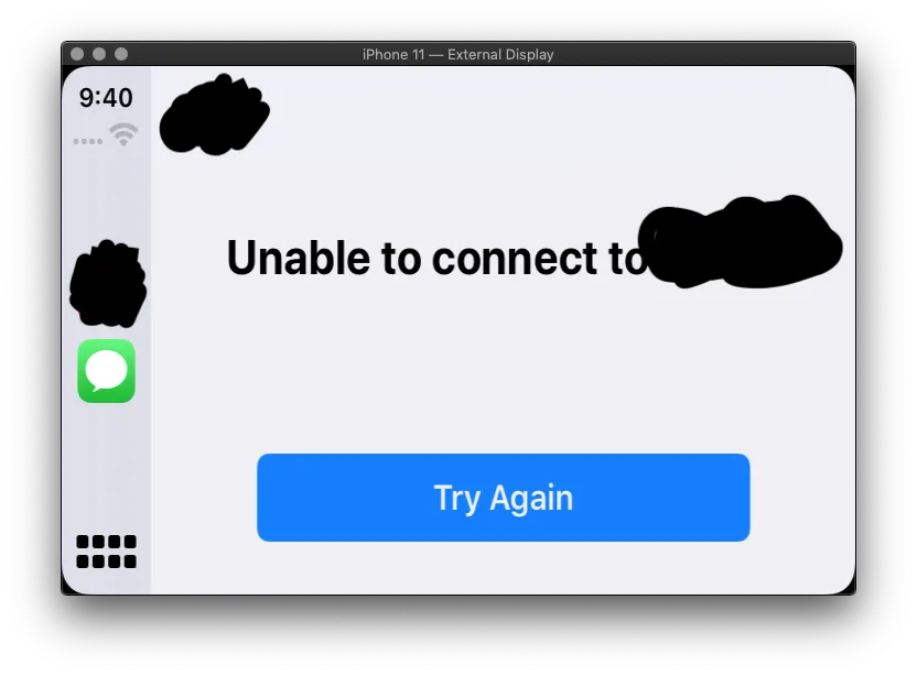 Connect issue