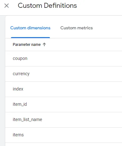 custom dimensions