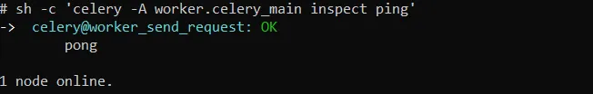 celery ping output