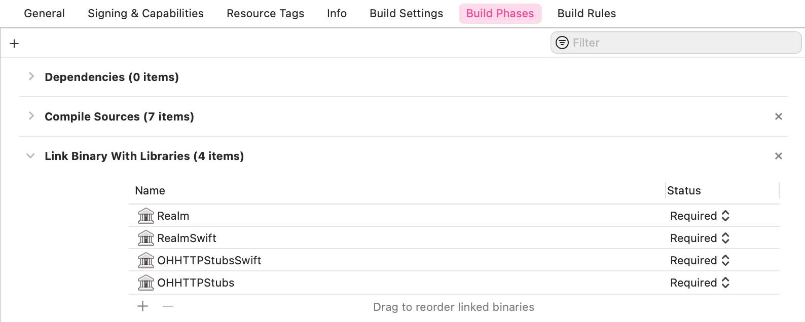 image of build phases