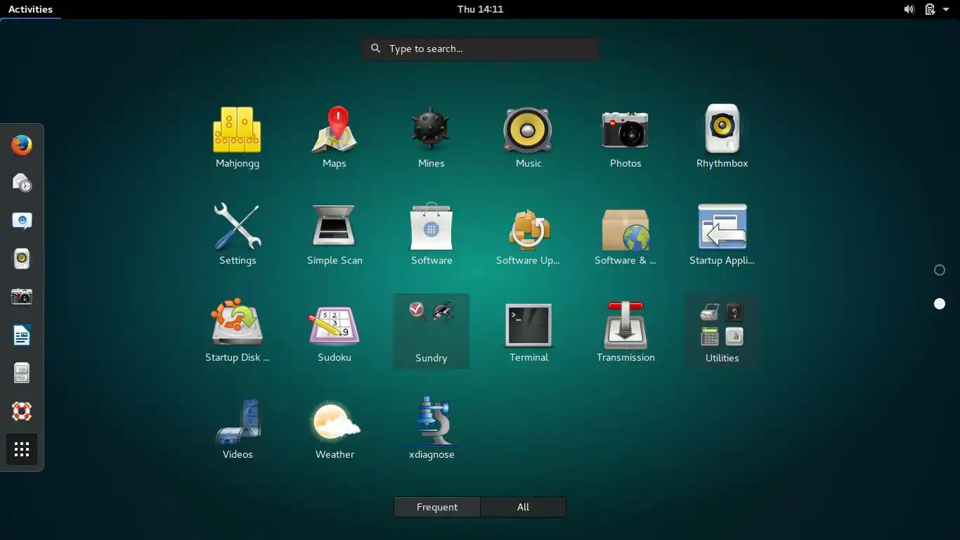 GNOME Shell Application Overview