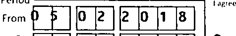 Digits intersecting boxes