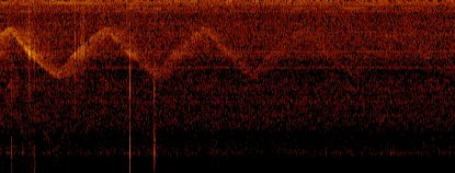 sound spektrogram created by passing police