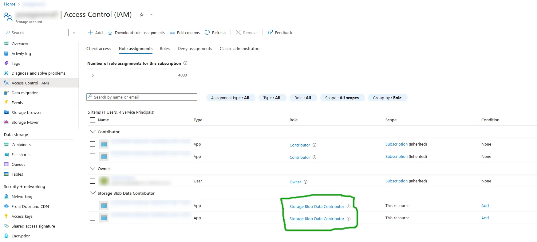 Capture of the status once the roles have been added in Azure Pipeline