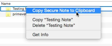 copy secure note in keychain access