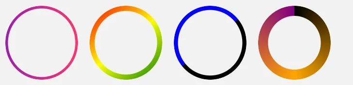 CSS circular border with gradient