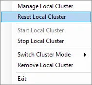 sf reset local cluster