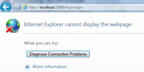错误：Internet Explorer无法显示网页