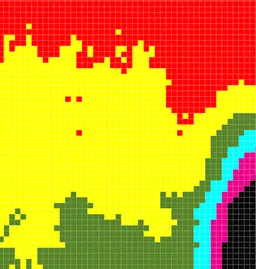 Colored height map