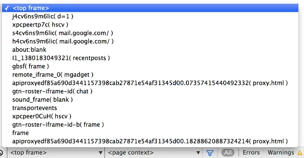 Gmail主页面框架列表