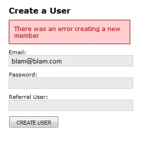 Create a user