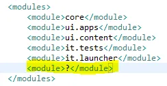 Module with ?