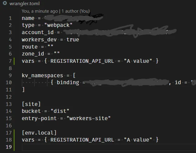 如何在本地开发环境中使用 CloudFlare Worker 的环境变量 environment-variables cloudflare ...