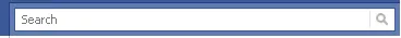 Facebook的搜索文本框
