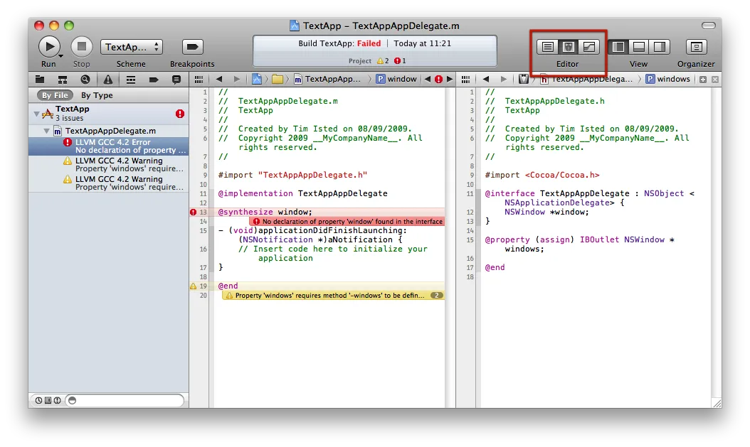 XCode's Assistant Editor