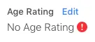 年龄评级 - 无年龄评级