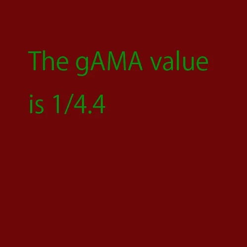 This image's gAMA value is 0.227(1/4.4)