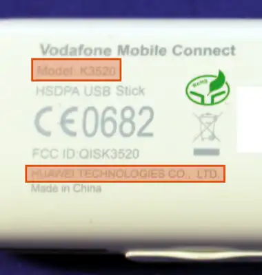 image of the backside of one of these re-branded dongles, showing modelnumber and manufacturer