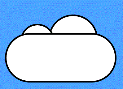 CSS云形状
