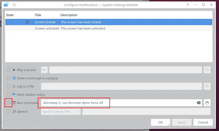 Configure Notifications - System Settings Module