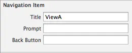 ViewA navigate bar options