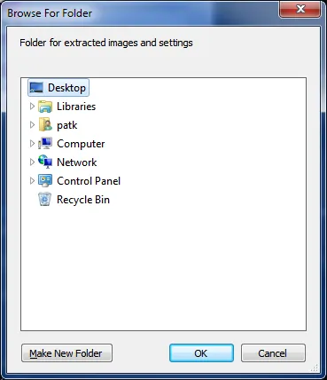 Ugly, unfriendly folder browser dialog