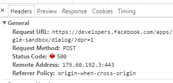 Chrome dev tools network