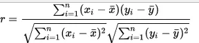 Pearson Correlation Coeficient