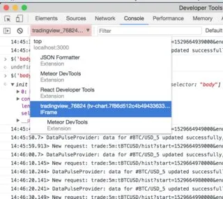 Chrome Dev Tools - Selecting the iFrame