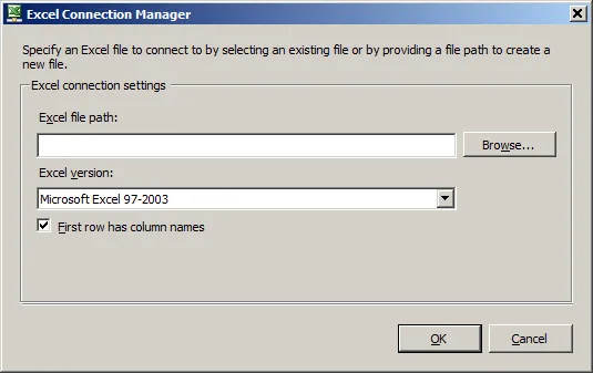 Excel Connection Manager