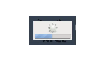 brightness slider in GNOME