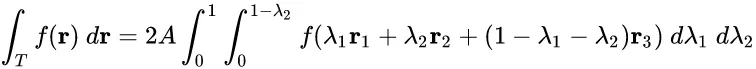 integral over triangle