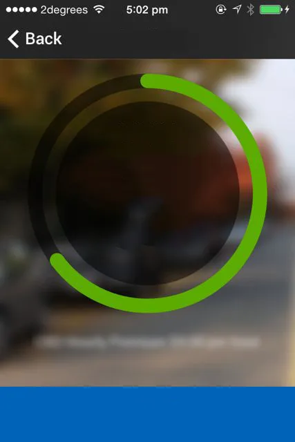 Circle properly rendered after half a second