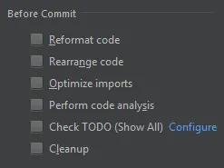 commit options